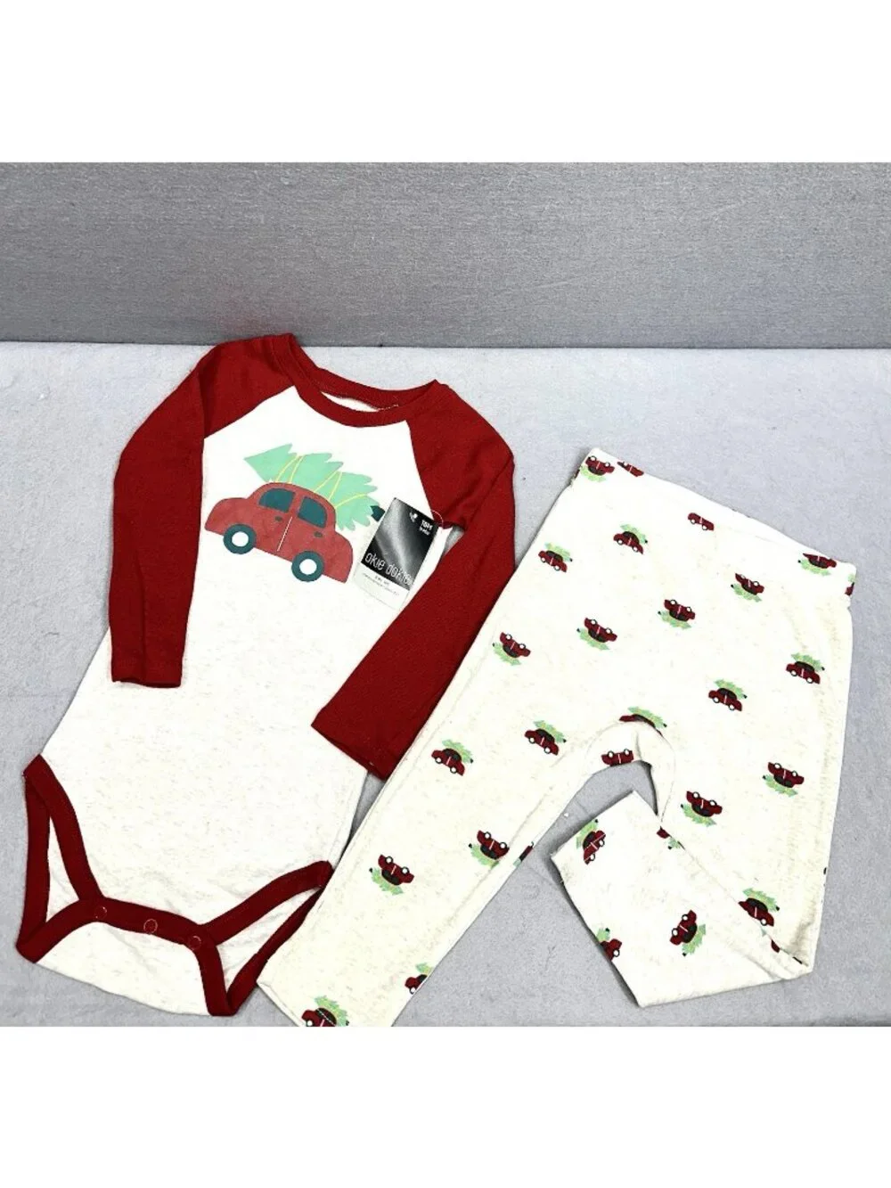 Winter Bodysuit Baby 18M 2 Pc Set Top Bottom Set Holidays Christmas Reindeer New